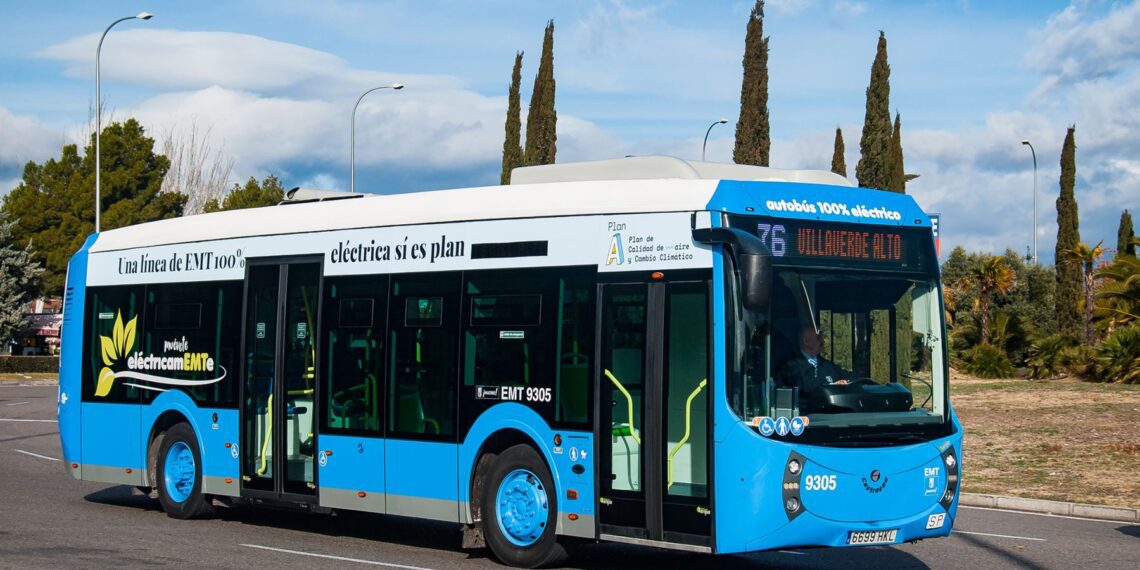 Madrid incorpora cada vez más líneas de autobuses eléctricos a sus calles