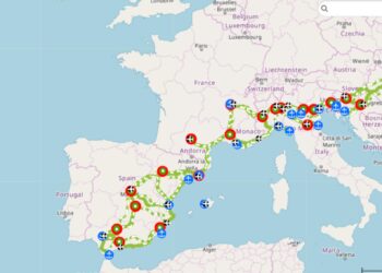Todos los puntos de carga de Europa están reunidos en este mapa