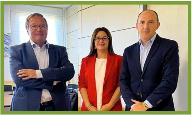 El e-Learning será uno de los protagonistas de los nuevos cursos de la DGT del Permiso por Puntos 1 Francisco Paz, Director de EcoDriver Mobilitiy Group, junto a Montserrat Pérez, Subdirectora General de Formación y Educación Vial de la DGT y Miguel Ángel Fernández, Secretario General de ANCYPEL
